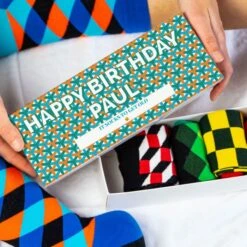 Boîte à Chaussettes Avec Texte