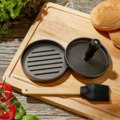 Presse à Burger Pour BBQ Avec Accessoire