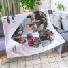 Petite Couverture Personnalisée Avec Cœur Et Texte
