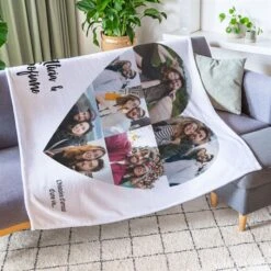 Petite Couverture Personnalisée Avec Cœur Et Texte