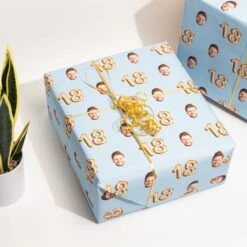 Papier Cadeau Personnalisé Avec Visage - Anniversaire