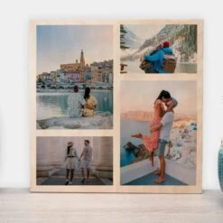 Photo Sur Bois Personnalisée Avec 4 Photos