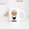 Mug Personnalisé Cartoon Femme Et Nom -Cadeau Personnalisé Soldes icon mit name 1200x1200px en all