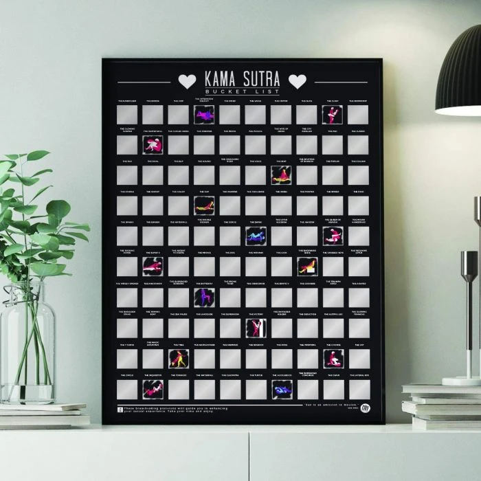 Poster à Gratter - 100 Positions De Kamasutra 3 Poster à Gratter - 100 Positions De Kamasutra