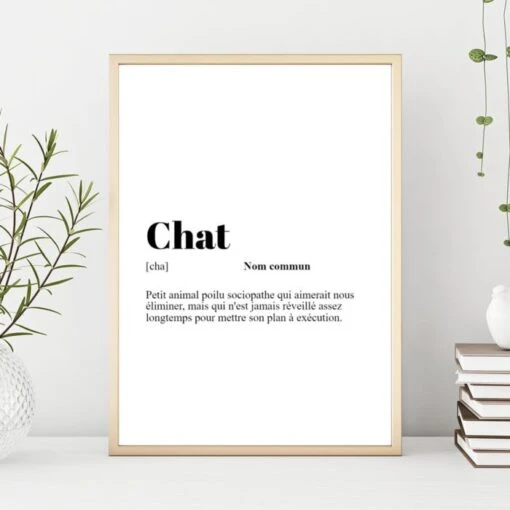 Poster Personnalisé - Définition De Mot -Cadeau Personnalisé Soldes podixt chat fr
