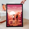 Poster Personnalisé Voyage En Couple – Illustration -Cadeau Personnalisé Soldes poster paar reise 1200x1200px en all 1